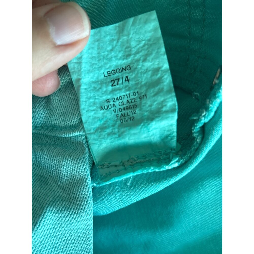 Gap Legging Jeans Womens 4 27 Aqua Glaze Skinny Lyocell Blend Stretch Turquoise - Picture 5 of 9
